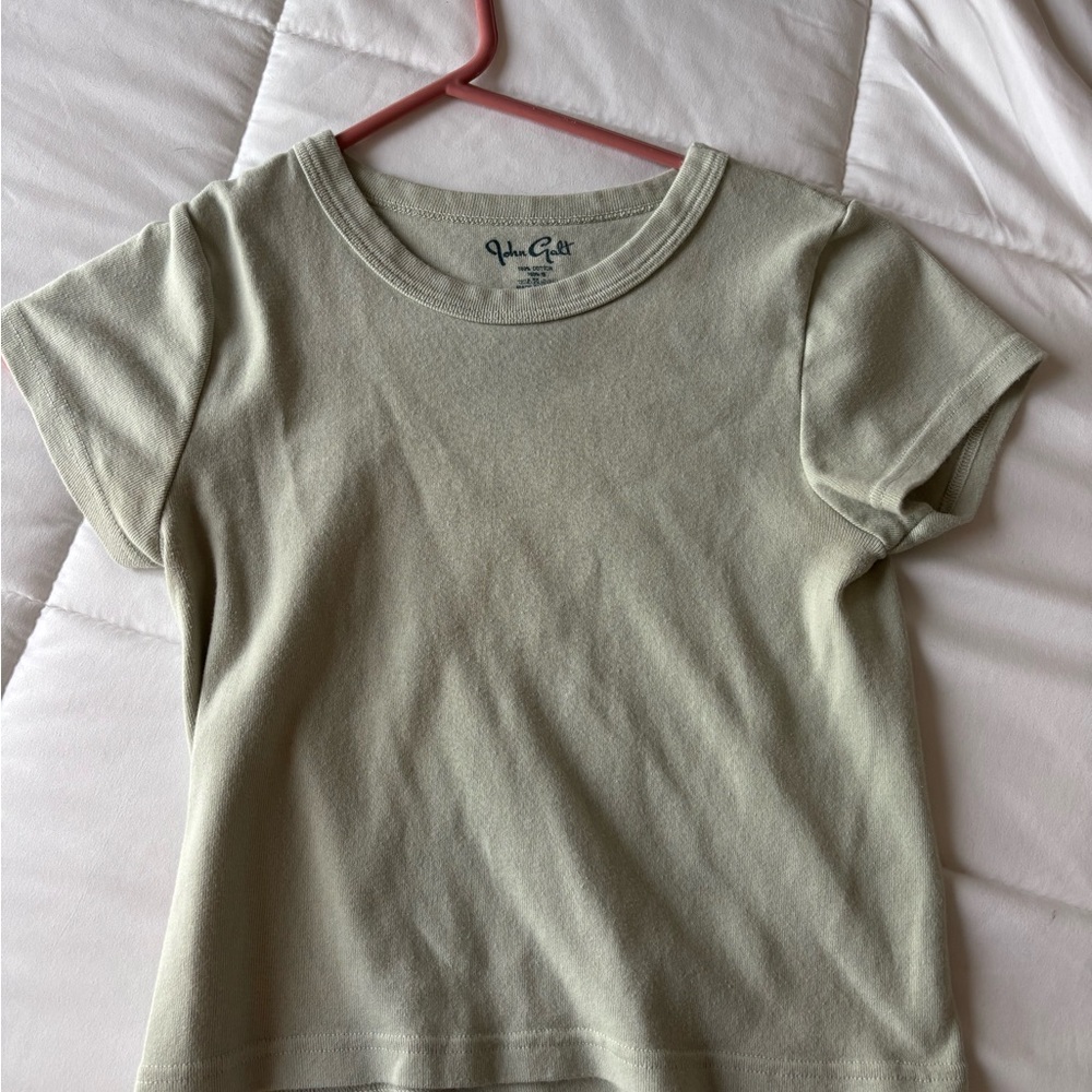 JOHN GALT/BRANDY MELVILLE SAGE GREEN BABY TEE